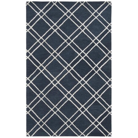 Safavieh 4 x 6 ft. Himalaya Hand Tufted Area Rug Navy & Silver HIM901N-4
